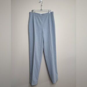Blu's Vintage 90's Straight Wide Leg Trousers  Rear Zip Ice Grey Size12